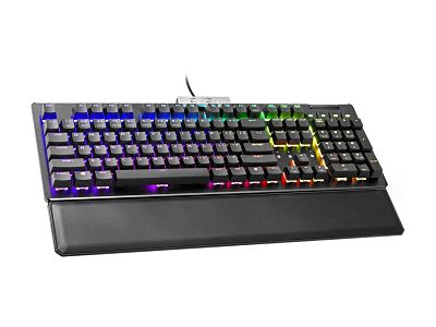 EVGA Z15 RGB Mechanical Gaming Keyboard, Clicky Switch, RGB Backlit LED, Hot Swappable Kailh Speed Bronze Switches
