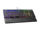 EVGA Z15 RGB Mechanical Gaming Keyboard, Clicky Switch, RGB Backlit LED, Hot Swappable Kailh Speed Bronze Switches
