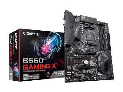 GIGABYTE B550 GAMING X AM4 AMD B550 ATX Motherboard with Dual M.2, SATA 6Gb/s, USB 3.2 Gen 2, PCIe 4.0