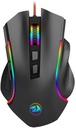 Redragon M602 RGB - Ratón ergonómico con cable para juegos con espectro RGB retroiluminado y programable con 7 modos de retroiluminación de hasta 7200 DPI para jugadores de PC con Windows (negro)