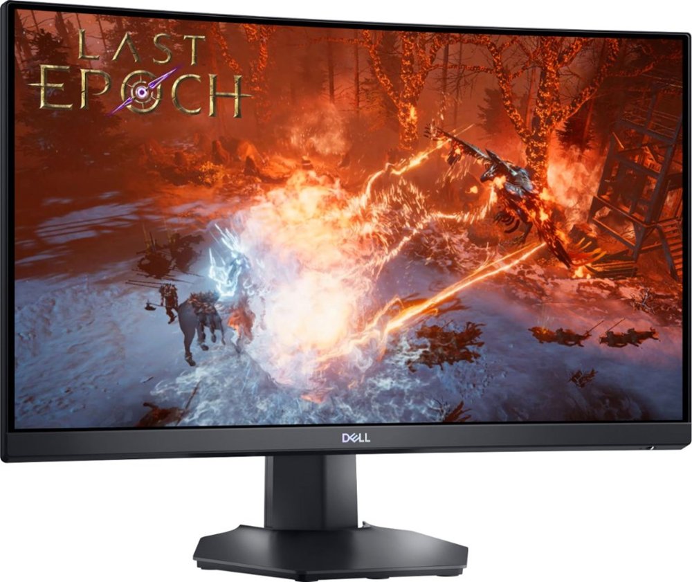 Dell - 24&quot; VA LED FHD Curved Gaming Monitor (HDMI 2.0, Display Port 1.2) - Black