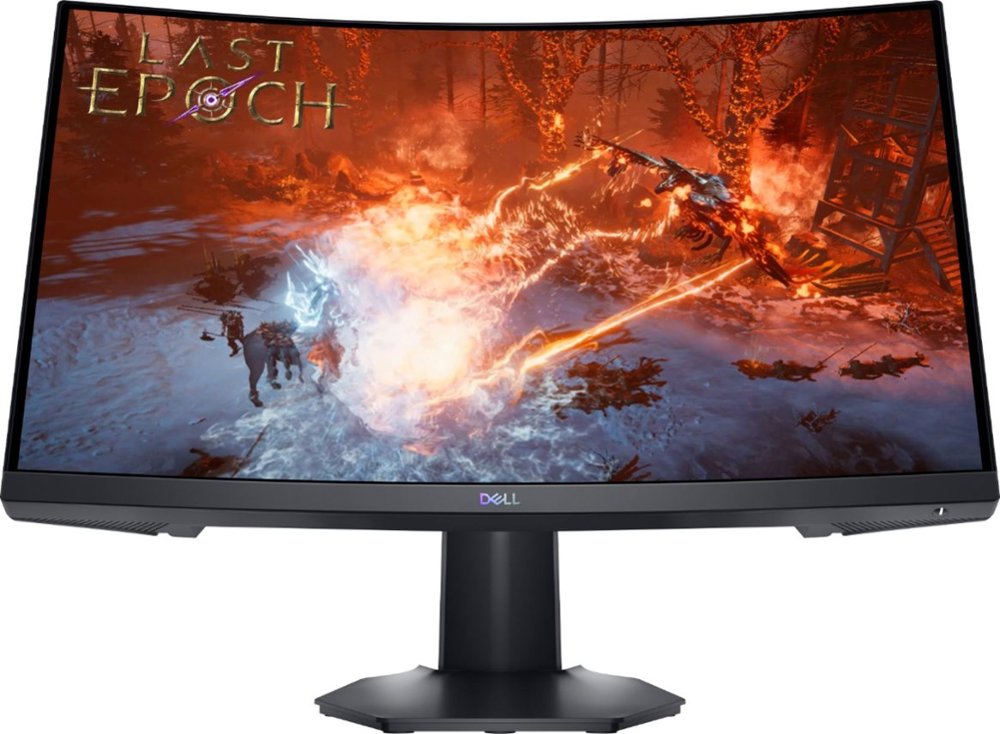 Dell - 24&quot; VA LED FHD Curved Gaming Monitor (HDMI 2.0, Display Port 1.2) - Black