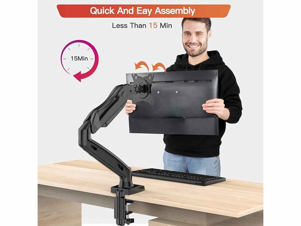 HUANUO Dual Arm Monitor Stand