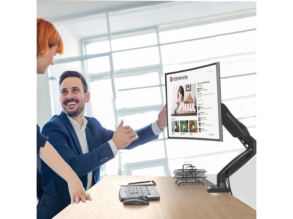 HUANUO Dual Arm Monitor Stand