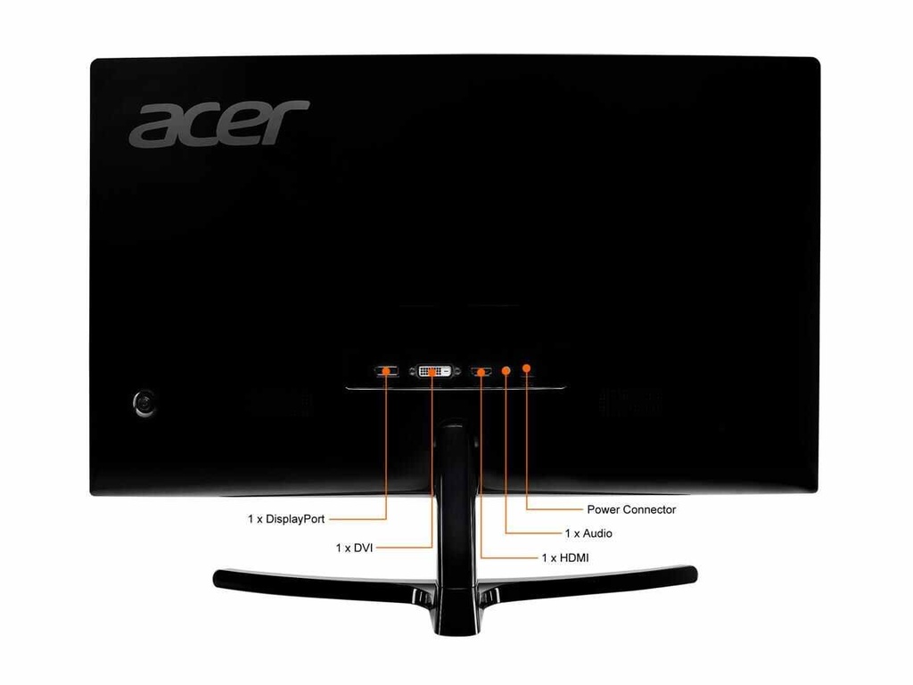 Acer ED242QR Abidpx 24&quot; Full HD 1920 x 1080 144Hz DVI HDMI DisplayPort AMD FreeSync Technology Widescreen Backlit LED