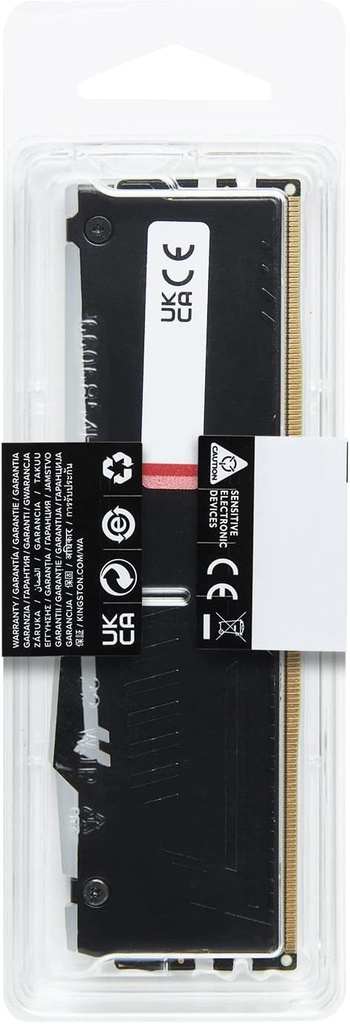 Kingston Fury Beast RGB 8GB 6000MT/s DDR5 CL40 DIMM Módulo único de memoria de escritorio KF560C40BBA-8