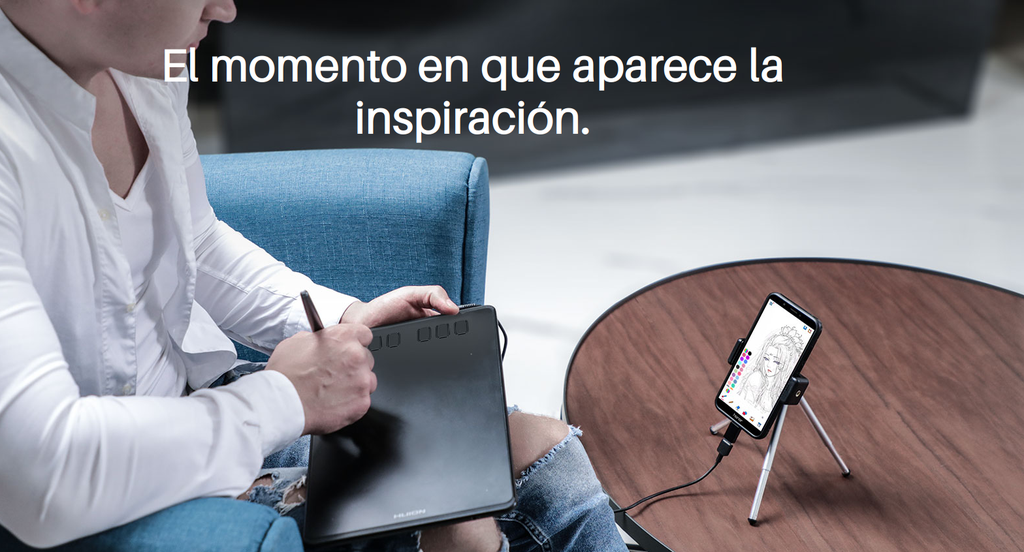 HUION Tablet de dibujo Inspiroy H640P
