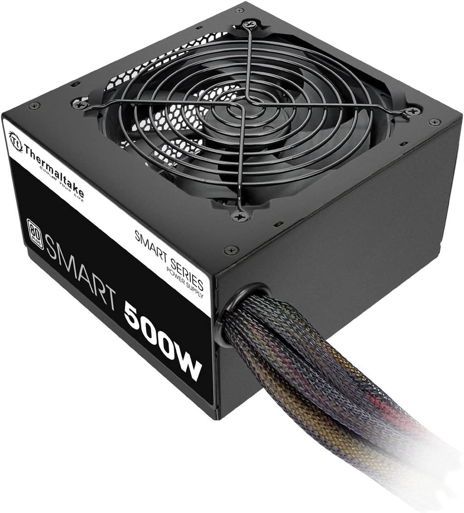 Fuente de poder Thermaltake inteligente de 500 W 80 + blanca,