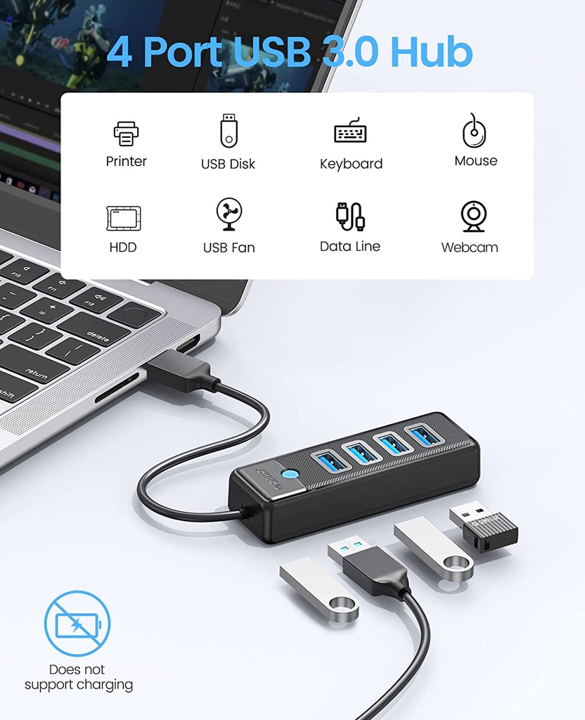 HUB 4-Port USB HUB 3.0, ORICO USB