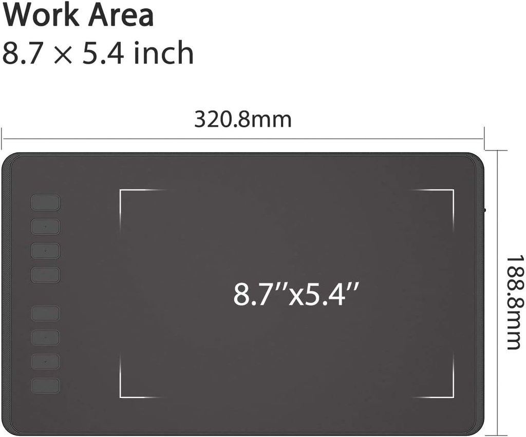 Tablet de dibujo grafico HUION Inspiroy H950P