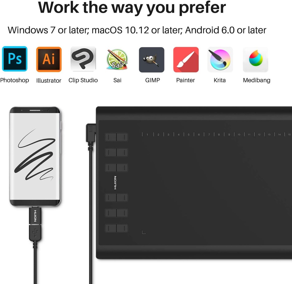 HUION Inspiroy H1060P 