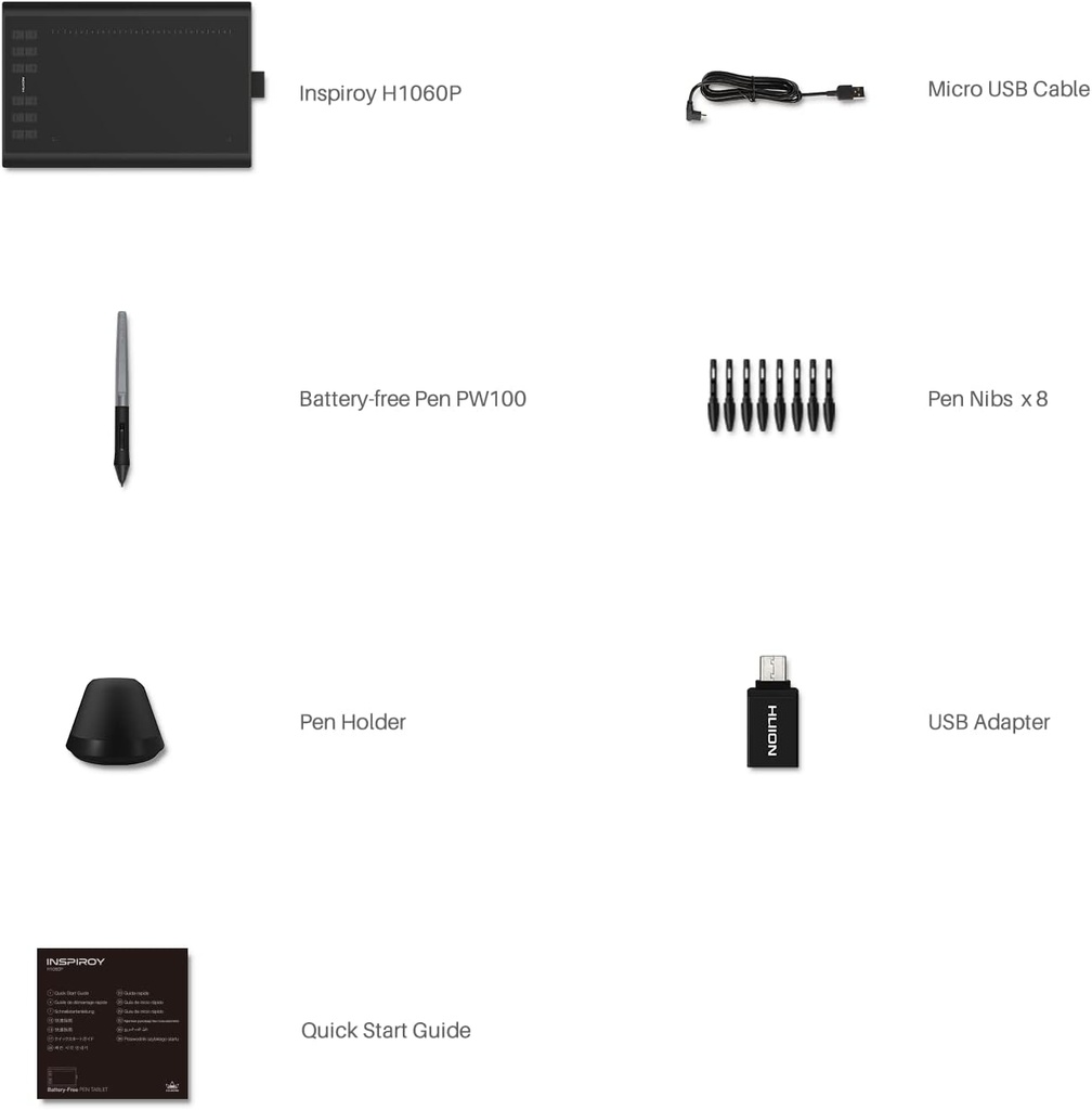 HUION Inspiroy H1060P 