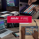 AKAI Professional Fire (Controller Only) – USB MIDI Controller for FL Studio with 64 pad RGB Clip / Drum Pad Matrix