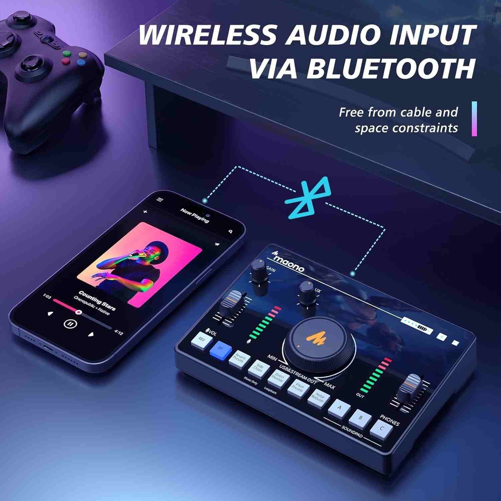 MAONO Streaming Audio Mixer