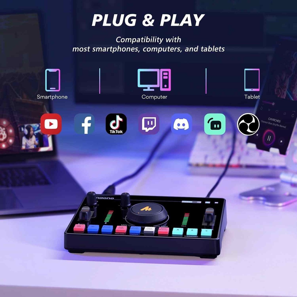 MAONO Streaming Audio Mixer