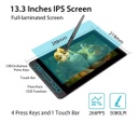 Tablet De Dibujo Grafico Huion Kamvas Pro 13