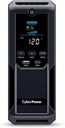 CyberPower CP1500AVRLCD3 Sistema UPS LCD inteligente, 1500VA/900W, 12 tomas, 2 puertos USB, AVR, mini torre, negro