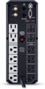 CyberPower CP1500AVRLCD3 Sistema UPS LCD inteligente, 1500VA/900W, 12 tomas, 2 puertos USB, AVR, mini torre, negro