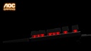 AOC Teclado mecánico RGB completo para juegos, interruptores azules Outemu de 104 teclas (GK500)