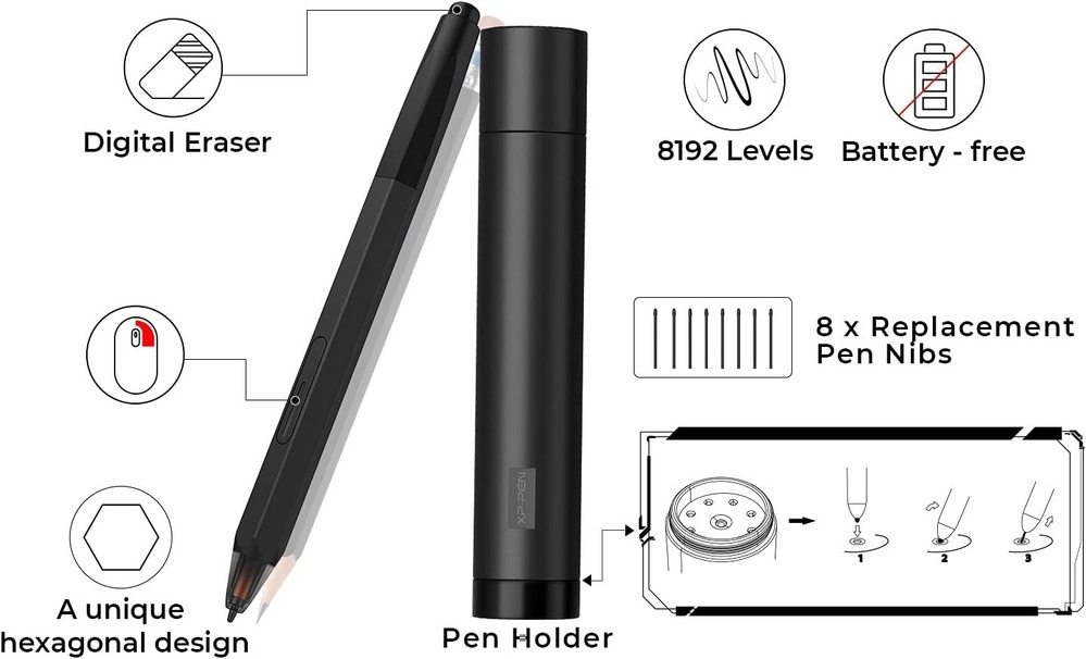 Tablet De Dibujo XP-PEN Artist12 - 11.6 Inch FHD
