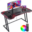 Escritorio Gamer Con Iluminacion LED RGB, 55 Pulgadas, Superficie Fibra de Carbono (CBCB)