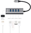 TWOPAN USB C Hub T1-H, 5-en-1