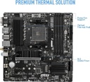 MSI B550M PRO-VDH WiFi ProSeries Placa base (AMD AM4, DDR4, PCIe 4.0, SATA 6Gb/s, M.2, USB 3.2 Gen 1, Wi-Fi, D-SUB/HDMI/DP, Micro-ATX)