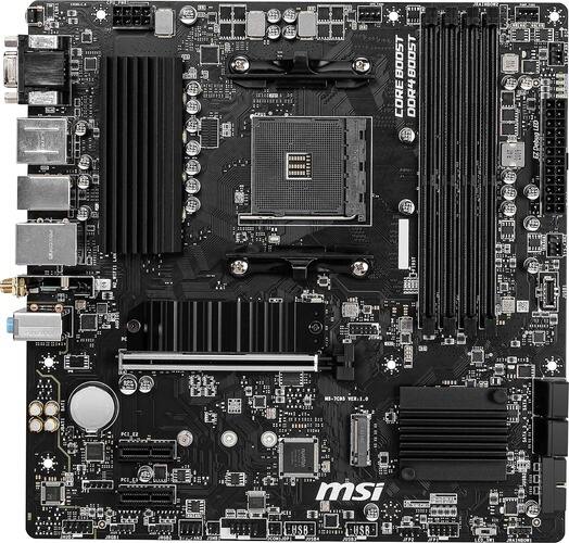 MSI B550M PRO-VDH WiFi ProSeries Placa base (AMD AM4, DDR4, PCIe 4.0, SATA 6Gb/s, M.2, USB 3.2 Gen 1, Wi-Fi, D-SUB/HDMI/DP, Micro-ATX)