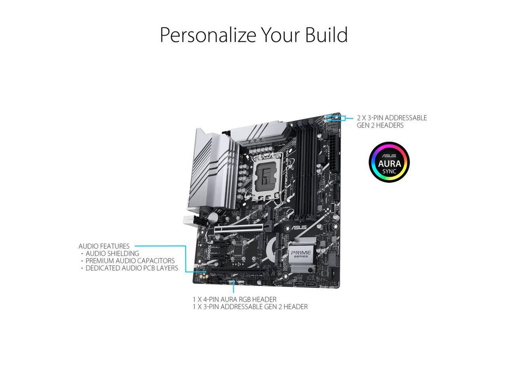 Tarjeta Madre ASUS Prime Z790M-Plus D4 LGA 1700(Intel® 14th &amp; 13th &amp; 12th Gen) microATX motherboard (PCIe® 5.0, 3xM.2 slot