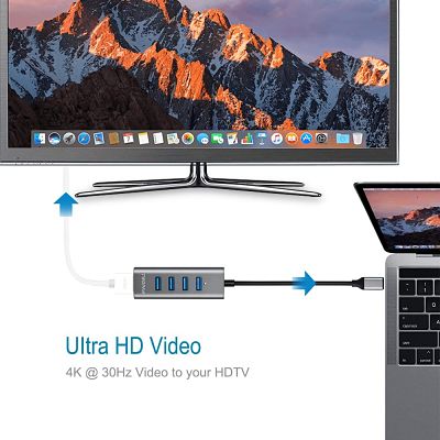 TWOPAN USB C Hub T1-H, 5-en-1