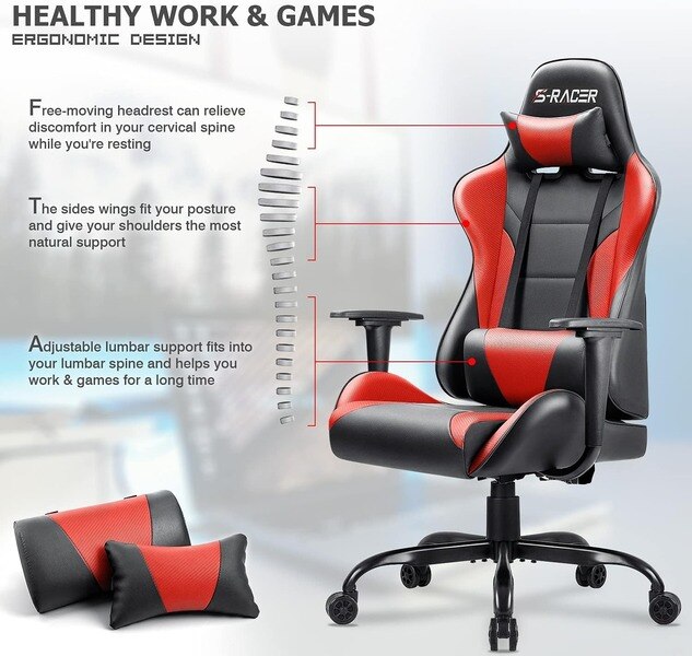 Silla Gamer Homall Roja (2991)