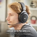 Audifonos Corsair HS70 Pro Inalambricos - Carbon Black - PC, PS5, PS4