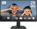 Monitor MSI PRO MP251 24.5-inch IPS 1920 x 1080, 100Hz, HDMI, VGA Port, VESA, Speaker, 1ms, Black