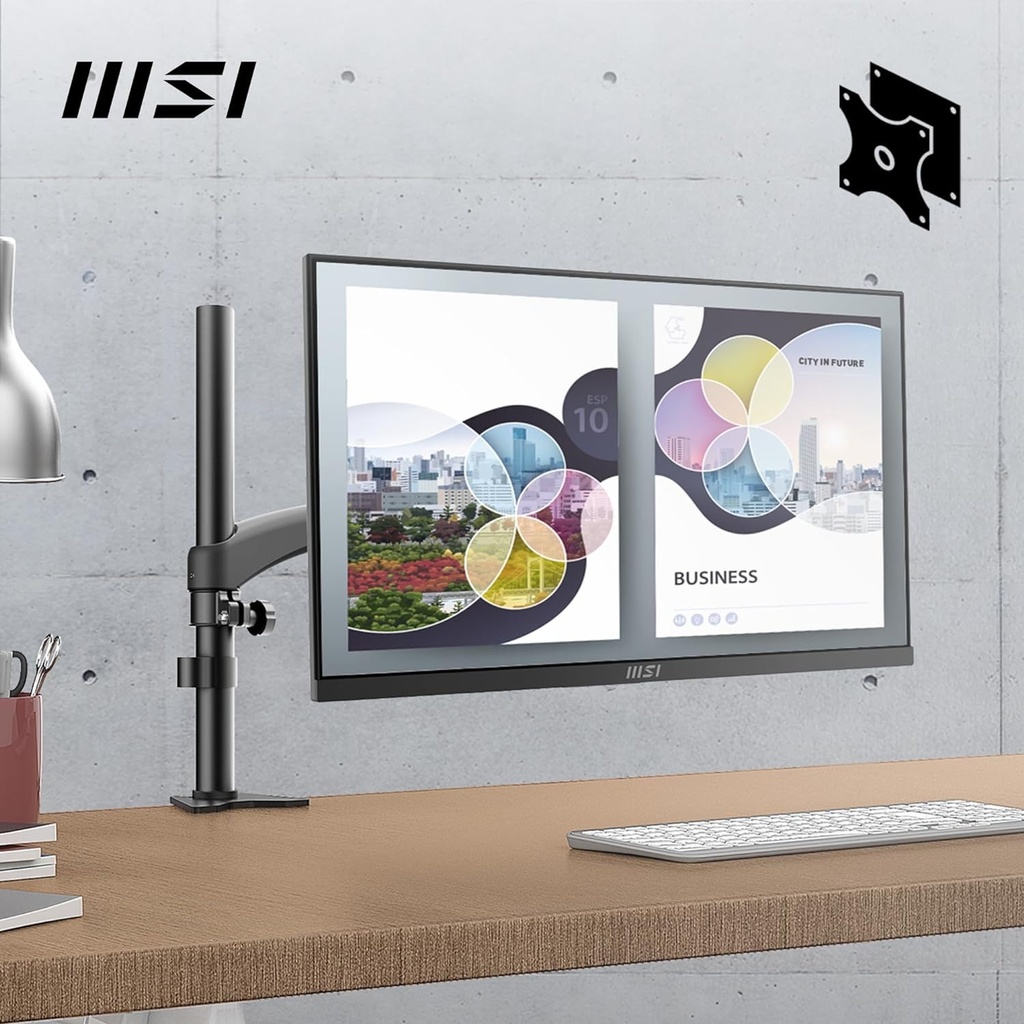 Monitor MSI PRO MP251 24.5-inch IPS 1920 x 1080, 100Hz, HDMI, VGA Port, VESA, Speaker, 1ms, Black