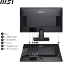Monitor MSI PRO MP251 24.5-inch IPS 1920 x 1080, 100Hz, HDMI, VGA Port, VESA, Speaker, 1ms, Black