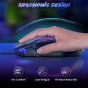 Mouse Gamer Redragon Ranger M910-K cableado - RGB, 8000 DPI ajustable, 9 botones macro programables y botón de fuego, software compatible con teclas DIY