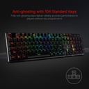 Teclado Redragon Mecanico Devarajas K556 - RGB LED, base de aluminio, 104 teclas estándar