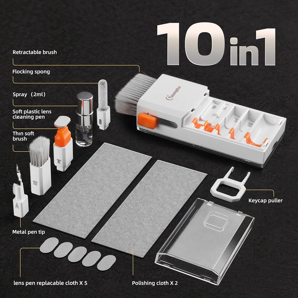 Kit de limpieza electrónica para laptop, teclados, Pantallas, para MacBook, iPad, teléfonos, iPhone.