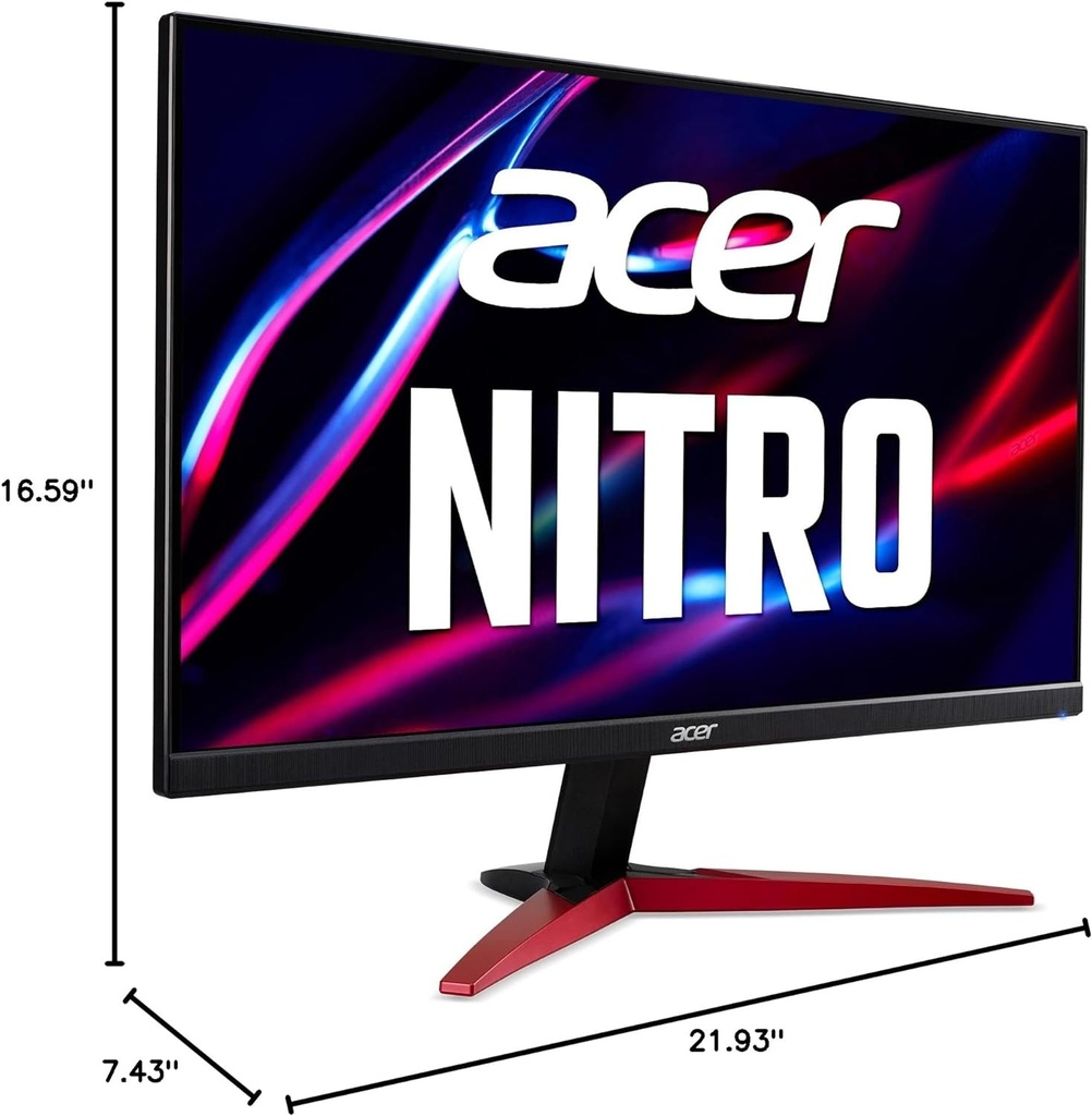 Acer Monitor para juegos AMD FreeSync de 24.5&quot; 250Hz 1ms - KG251Q