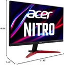 Acer Monitor para juegos AMD FreeSync de 24.5&quot; 250Hz 1ms - KG251Q