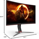 Monitor Curvo AOC Gaming C27G2Z – 27&quot; FullHD VA – 240Hz - 0.5ms