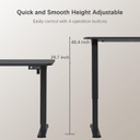 Escritorio Eléctrico Altura Ajustable FURMAX - 55&quot;x24&quot; - Negro ()