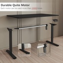 Escritorio Eléctrico Altura Ajustable FURMAX - 55&quot;x24&quot; - Negro ()
