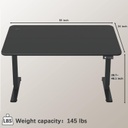 Escritorio Eléctrico Altura Ajustable FURMAX - 55&quot;x24&quot; - Negro ()