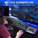 FIFINE Paquete de equipos de juego, juego de micrófono dinámico XLR/USB para juegos con mezclador de audio para grabación de podcasts, video vocal, juego de jugadores RGB con atenuador de