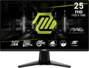 MSI MAG 255XFV Monitor para juegos de 25 pulgadas, 1920 x 1080 (FHD), tiempo de respuesta de 0.5 ms, 250Hz, HDMI, puerto DP, inclinación ajustable (copia)
