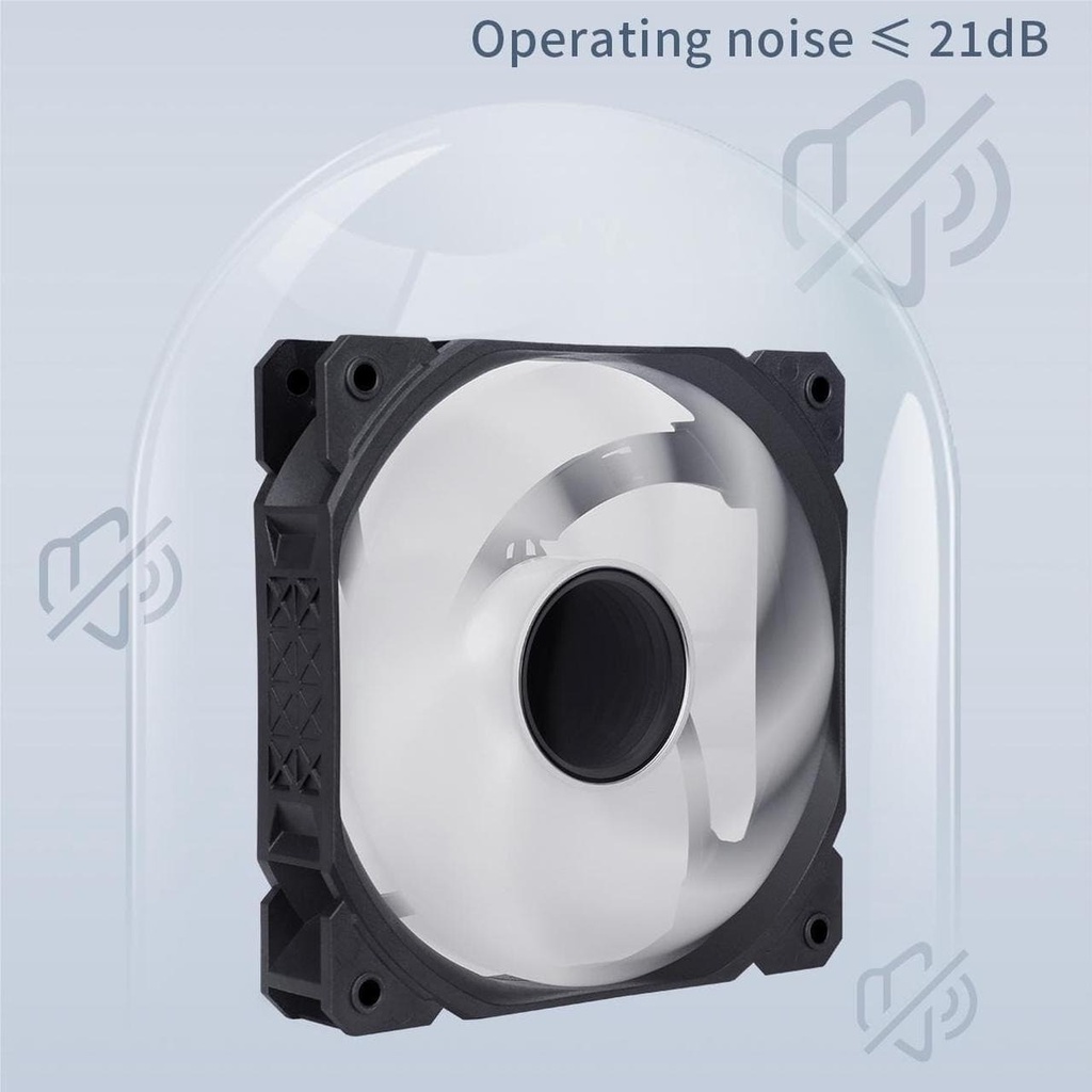 SAMA IMB 3 in 1 ARGB Fan Kit with Fan Hub, Addressable RGB 120mm Fan 3Pin High Airflow Infinity Mirror Low Noise 