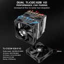 Thermalright Peerless Assassin 120 SE ARGB V2 CPU Air Cooler - 6 Heat Pipes AGHP GEN 5.0 Technology | 1850RPM PWM 120mm Fans, for Intel 1851/1700/115X/1200, AMD AM4/AM5 | Black