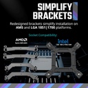 Cooler Master MasterLiquid 360L Core 360mm Close-Loop AIO Liquid Cooler, ARGB Sync, Gen S Coldplate Pump, 120mm PWM, CryoFuze 14W/mK, AMD Ryzen AM5/AM4, Intel LGA1700/1200 (MLW-D36M-A18PZ-R1) , Black