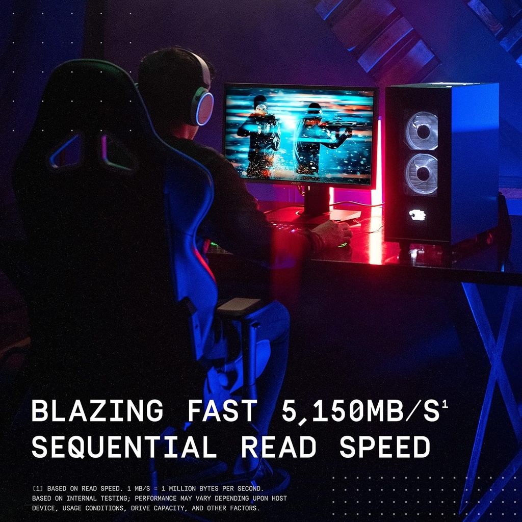 Western Digital WD_BLACK SN770 NVMe - Unidad interna de estado sólido SSD para juegos de 2 TB - Gen4 PCIe, M.2 2280, hasta 5,150 MB/s - WDS200T3X0E